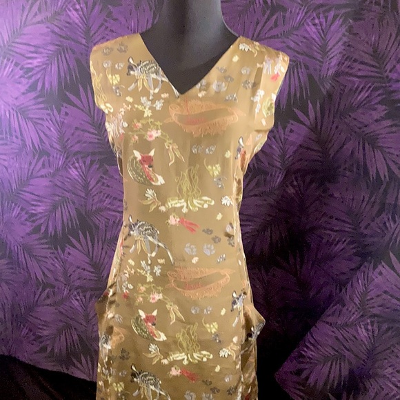 Frock Shop Dresses & Skirts - Baby Fawn Print Dress from the Frock Shop, poly-silk blend, Women's Size Large